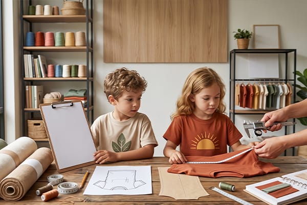 heavyweight organic cotton tees for kids sampling and quality control